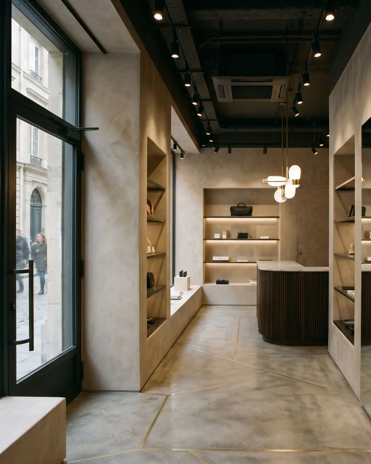 Architectural render of a premium, move-in ready flagship location for luxury brands by ADYALTY