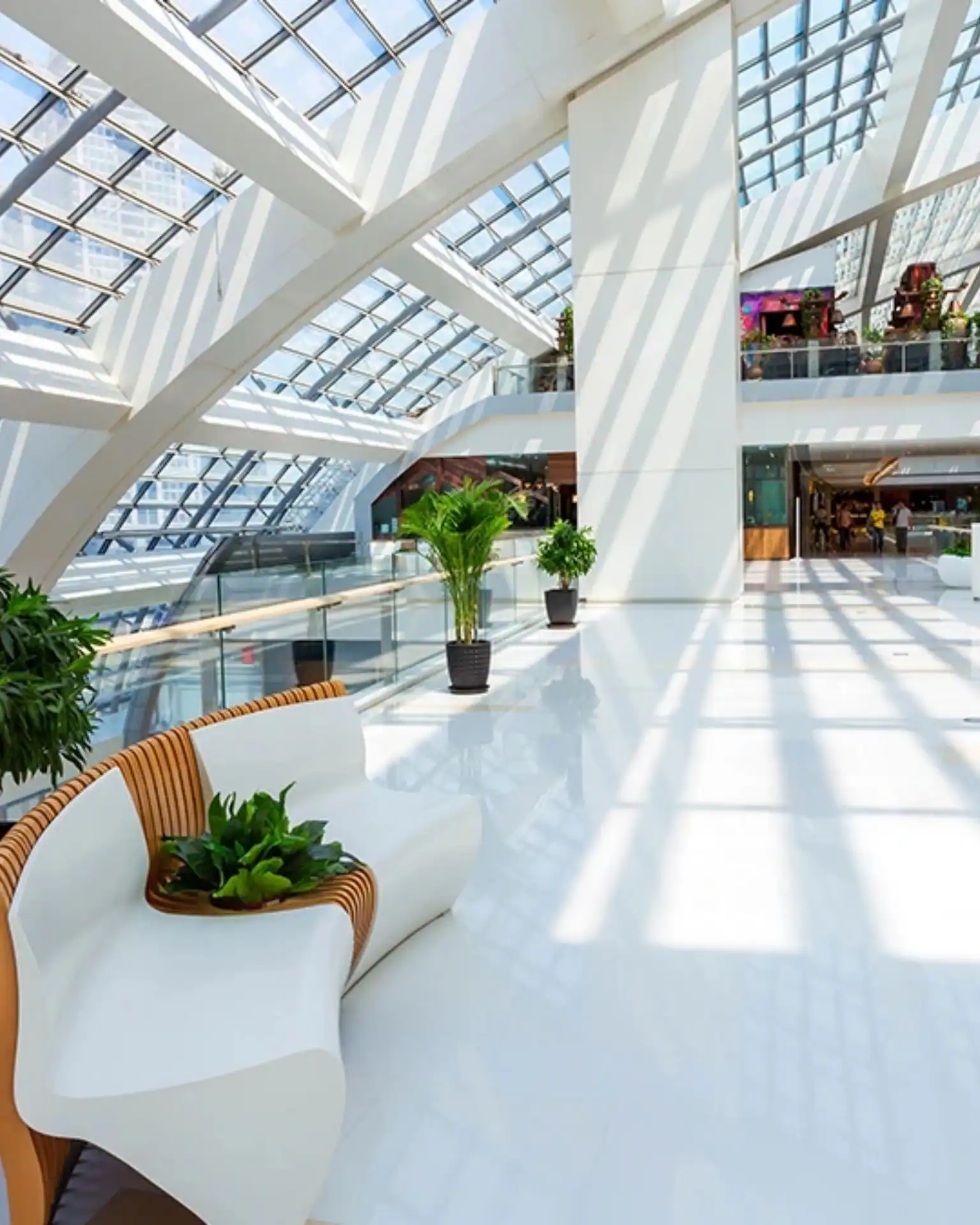 Eco-friendly modernized commercial property designed for small business longevity, presented as a sustainable historical renovation mockup
