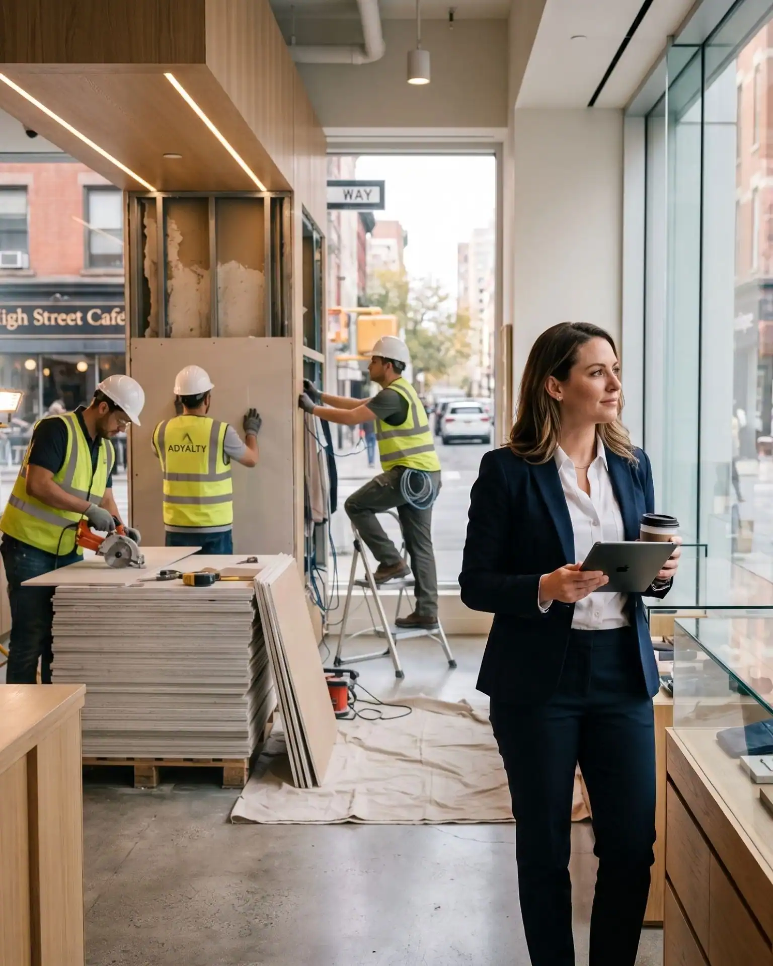 Design visualization of a state-of-the-art refitted retail property by ADYALTY